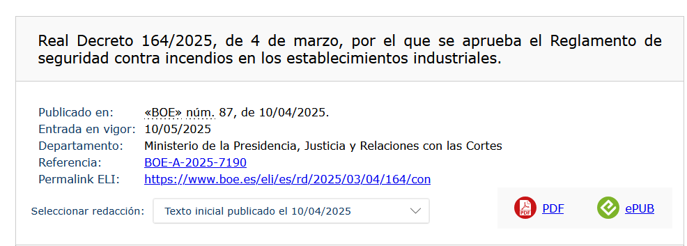 Real Decreto 164/2025